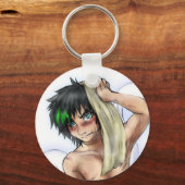 熱いシャワー浴びること1つ キーホルダー (正面)