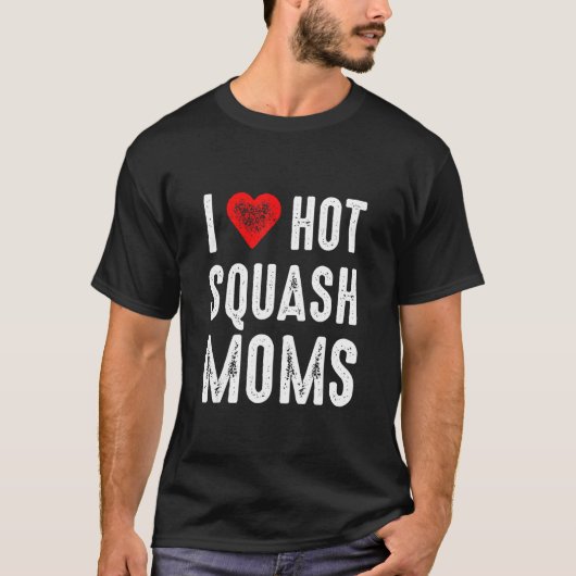 熱いスカッシュのママが大好き Tシャツ (正面)