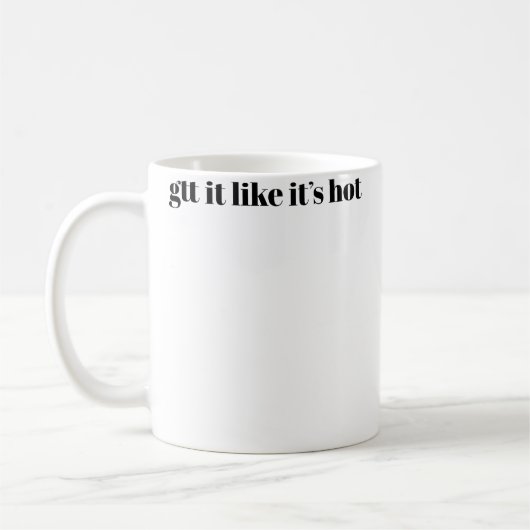 熱いスタイルでいこう コーヒーマグカップ (左)
