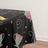 熱いスチームティーマグカップ、冬のお茶のカップ テーブルクロス (インサイチュ)