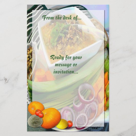 熱いスープを静める 便箋 (正面)