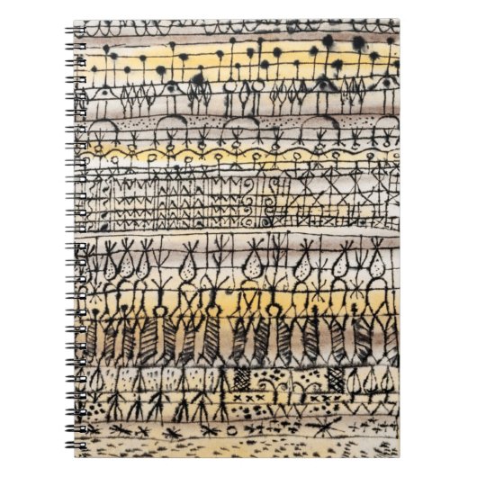 熱いゾーンの庭で冷却' (1924)ポール・クレー ノートブック (正面)