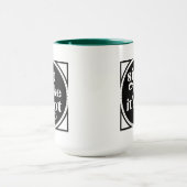 熱いタイポグラフィマグのように飲む マグカップ (中央)