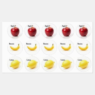 熱いツイストで毎日のフルーツ🍏🍌🍋 ラベル