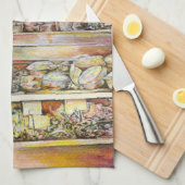 熱いデリで冷たい醸造物 キッチンタオル (四つ折り)