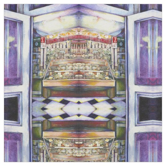 熱いデリで冷たい醸造物 ファブリック (見本)