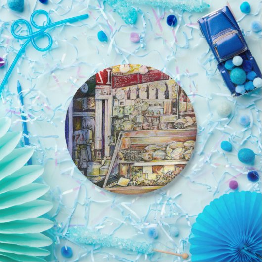 熱いデリで冷たい醸造物 ペーパープレート (パーティー)