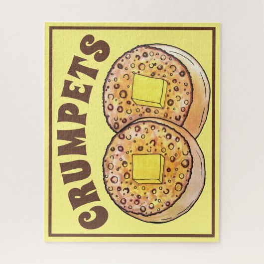 熱いバター付きクランプイギリス料理イギリス料理 ジグソーパズル (縦)