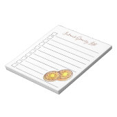 熱いバター付きクランプイギリス料理イギリス料理 ノートパッド (回転)