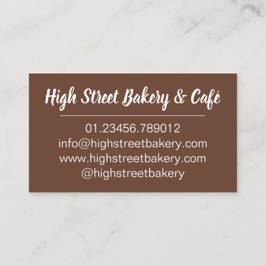 熱いバター付きクランプイギリス料理イギリス料理 名刺 (裏面)