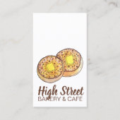 熱いバター付きクランプイギリス料理イギリス料理 名刺 (正面)