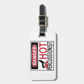 熱いパーカッショニスト ラゲッジタグ (正面縦)