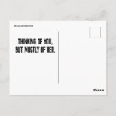 熱いビキニ女の子の大きなお尻おもしろい(メッセージ)はがき ポストカード (裏面)