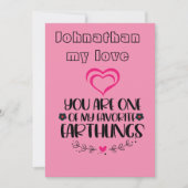 熱いピンクと黒いアニマルプリント シーズンカード (正面)