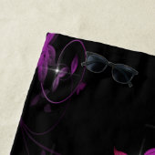 熱いピンクの花 ビーチタオル (インサイチュ)