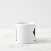 熱いフラッシュのユーモア エスプレッソカップ (正面)