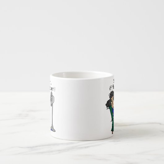 熱いフラッシュのユーモア エスプレッソカップ (正面)