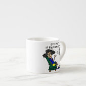 熱いフラッシュのユーモア エスプレッソカップ (正面右)