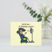 熱いフラッシュのユーモア ポストカード (スタンド正面)