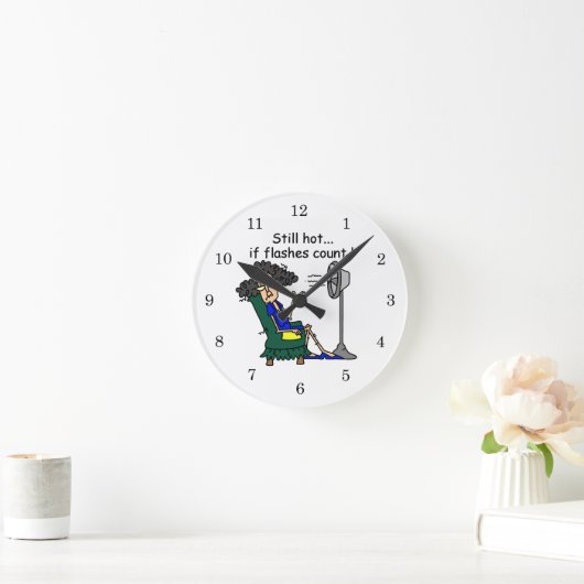 熱いフラッシュのユーモア ラウンド壁時計 (ホーム)