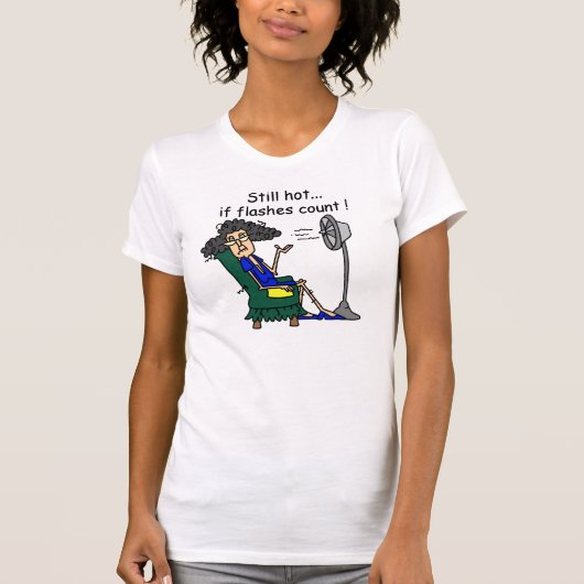 熱いフラッシュのユーモア Tシャツ (正面)
