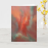 熱いフラッシュの芸術の挨拶状 カード (黄色い花)