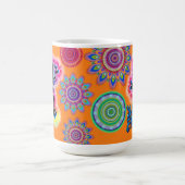 熱いフロッグサーフィンコーヒーマグ モーフィングマグカップ (中央)