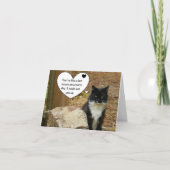 熱いマウス猫のバレンタイン シーズンカード (正面)