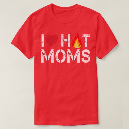 熱いママが大好き Tシャツ (デザイン正面)