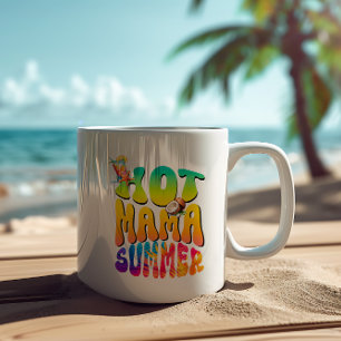熱いママの夏 コーヒーマグカップ