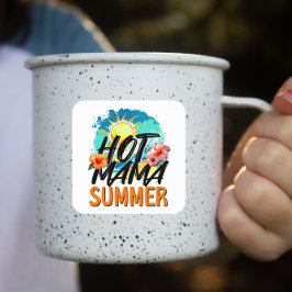 熱いママの夏 スクエアシール