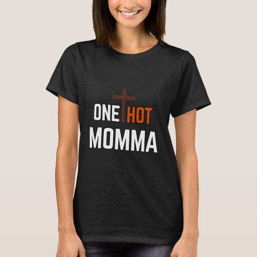 熱いママクリスチャンの女性のシャツ1枚 Tシャツ (正面)