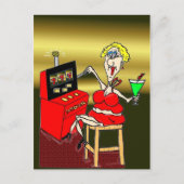 熱いママスロットマシンの郵便はがき ポストカード (正面)