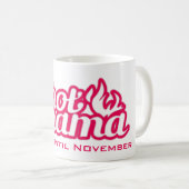 熱いママベーキングの締め切り日ピンクマグ コーヒーマグカップ (正面右)