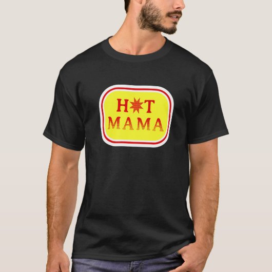 熱いママ女性ママ生命ママ手紙プリントされた服 Tシャツ (正面)