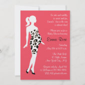 熱いママ!ベビーシャワー招待状 招待状 (正面)