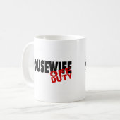 熱い主婦(Blk) コーヒーマグカップ (正面左)