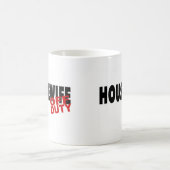 熱い主婦(Blk) コーヒーマグカップ (中央)