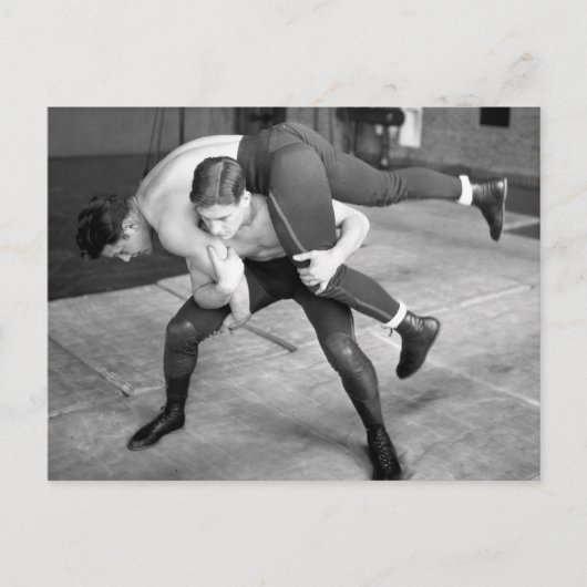 熱い力士 ポストカード (正面)