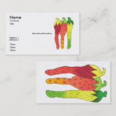 熱い印象の名刺のテンプレート 名刺 (正面/裏面)