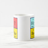 熱い可愛い人の周期表の名前のマグ コーヒーマグカップ (中央)