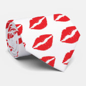 熱い唇のハートのタイ ネクタイ (ロール)