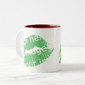 熱い唇の効果 ツートーンマグカップ (正面左)