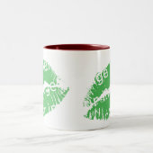 熱い唇の効果 ツートーンマグカップ (中央)