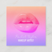 熱い唇 | 格付クールけメイクアップ名刺 スクエア名刺 (正面)