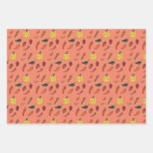 熱い唐辛子ラッピング紙セット3 ラッピングペーパーシート (正面2)