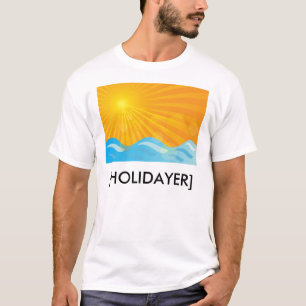 熱い夏の背景 Tシャツ