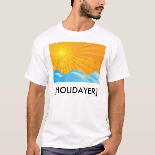 熱い夏の背景 Tシャツ (正面)