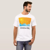 熱い夏の背景 Tシャツ (正面フル)