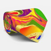 熱い夏色の抽象芸術 ネクタイ (ロール)